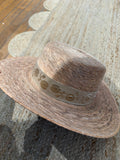 Floral Band Boater Hat