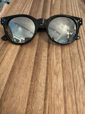Black & Silver Mirrored Sunglasses