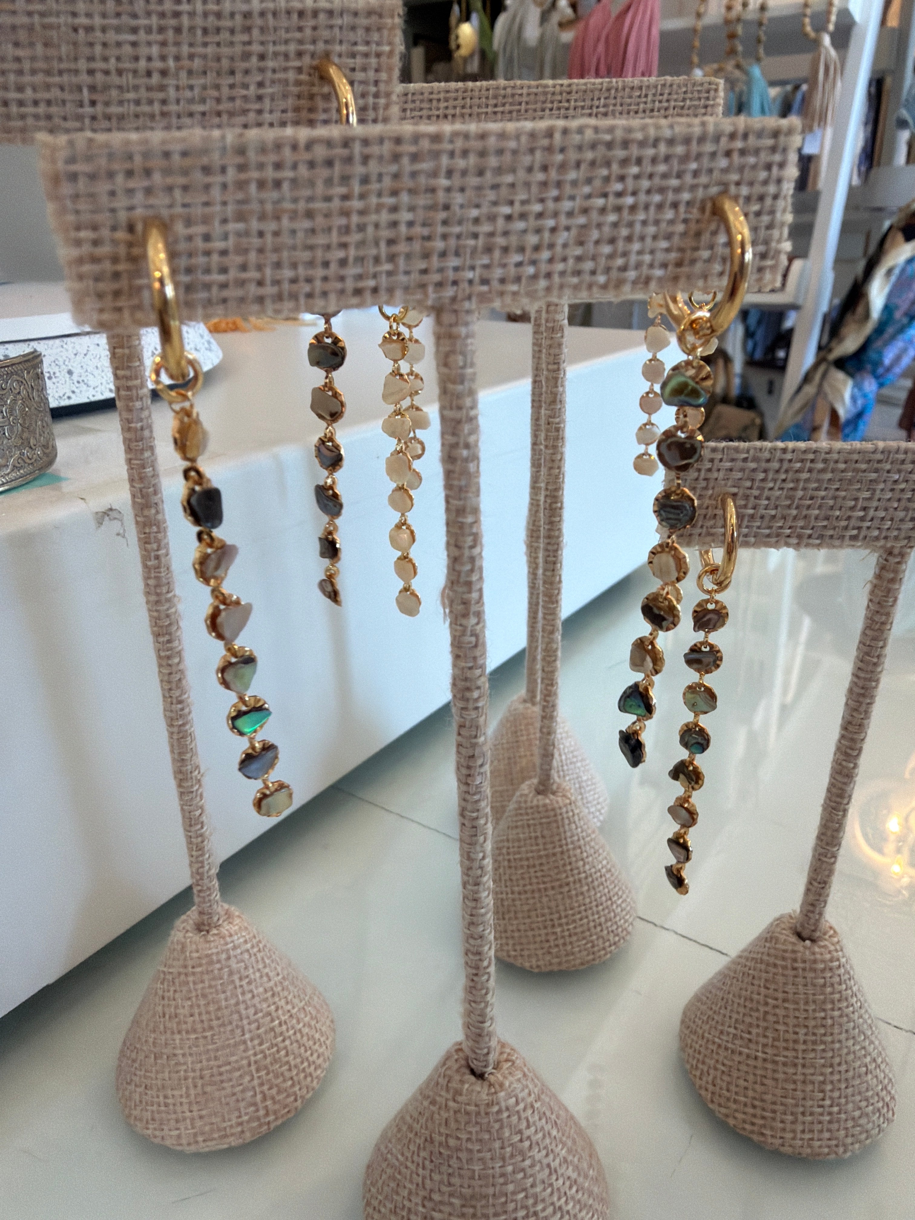 Gemstone Drop Huggies