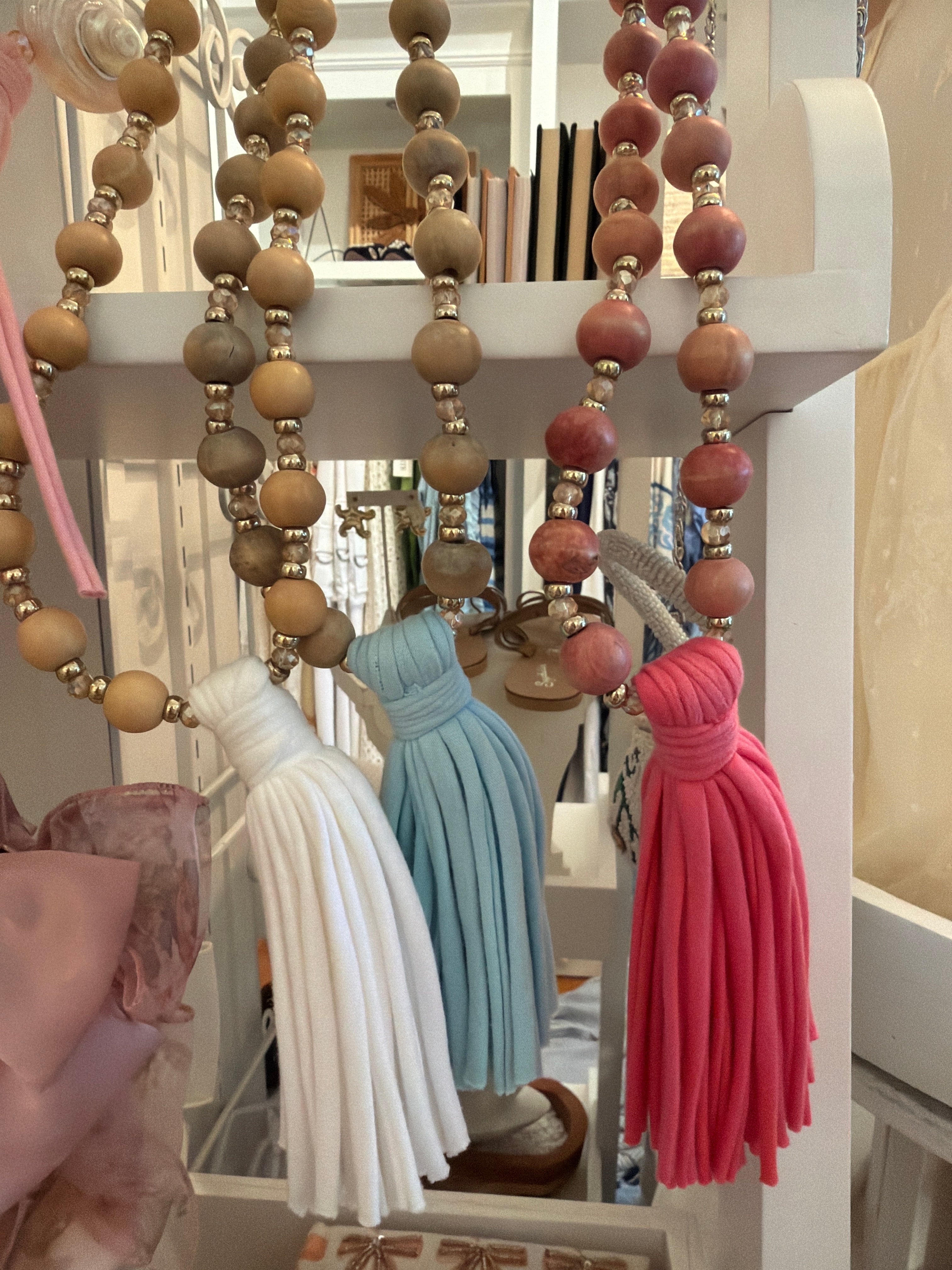 Beaded Tassel Long Necklaces