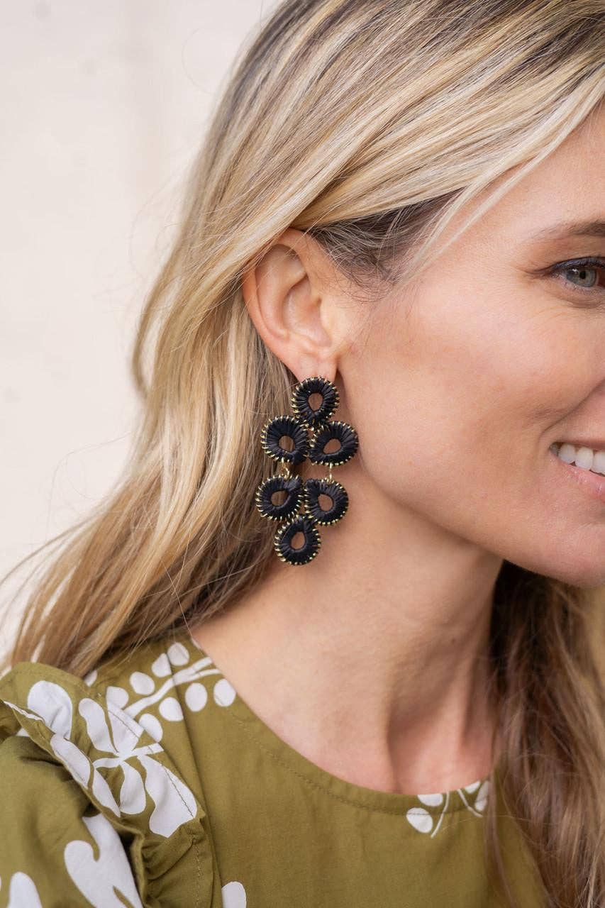 Ginger Straw  Earrings