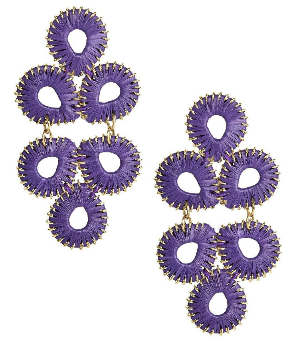 Ginger Straw  Earrings
