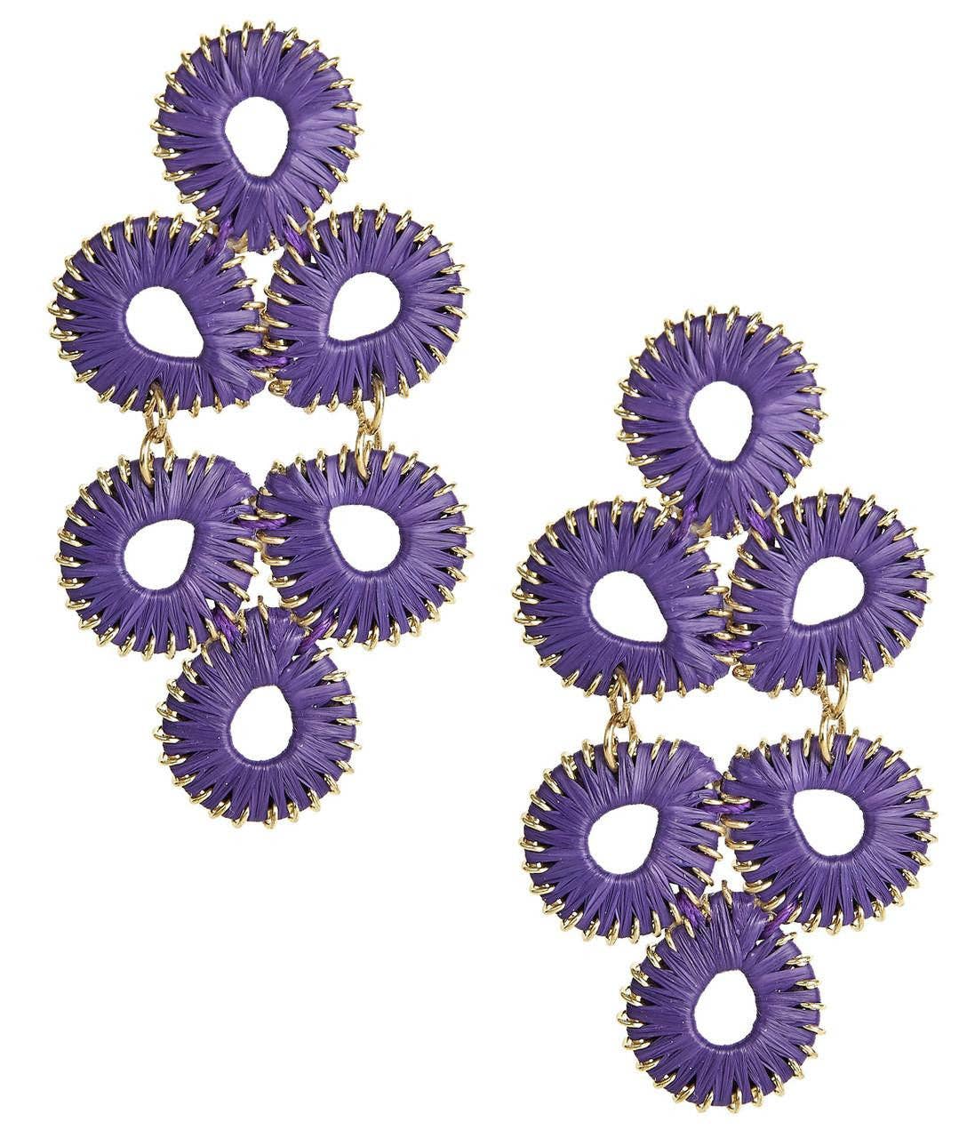 Ginger Straw  Earrings