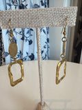 Square Gold Dangles