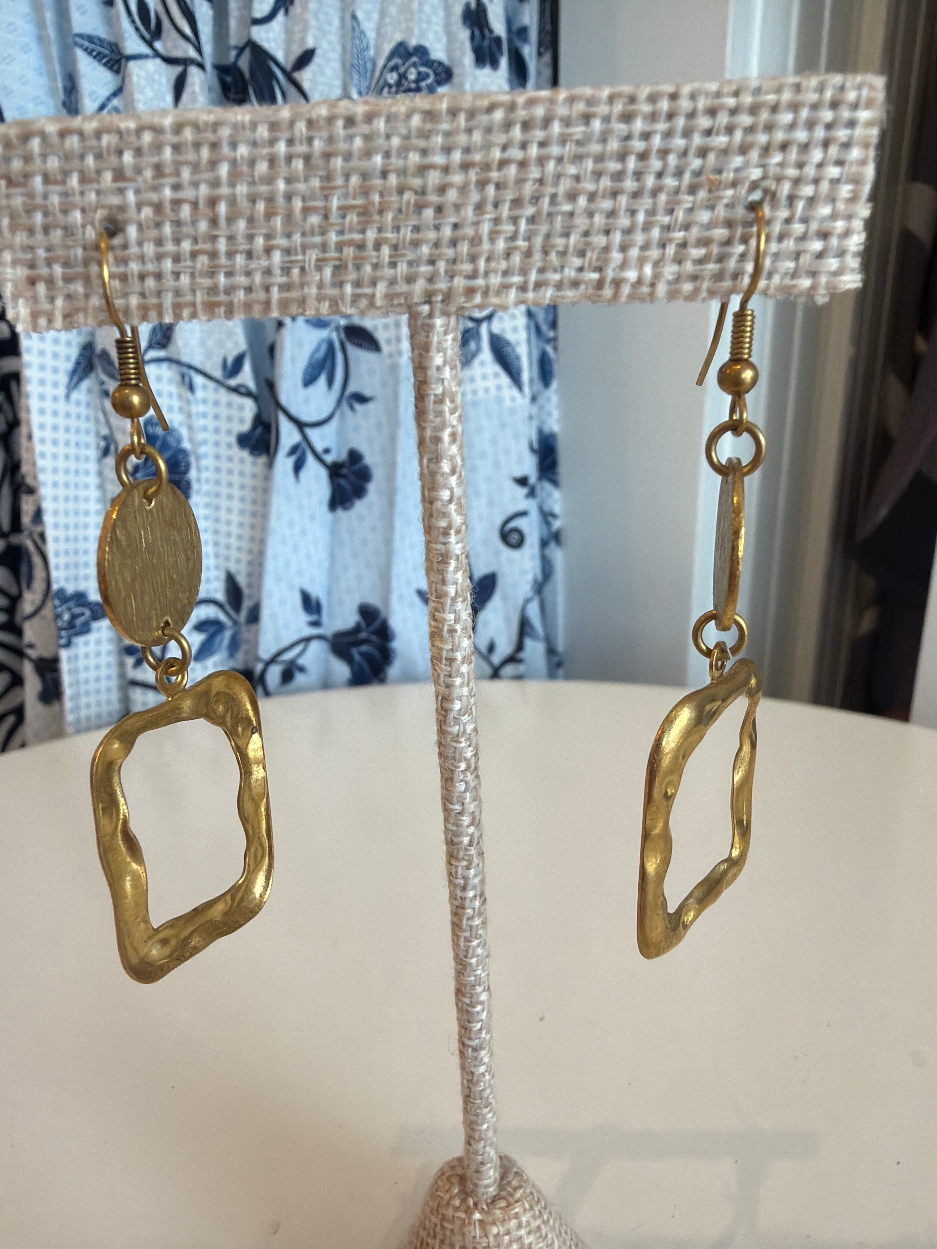Square Gold Dangles