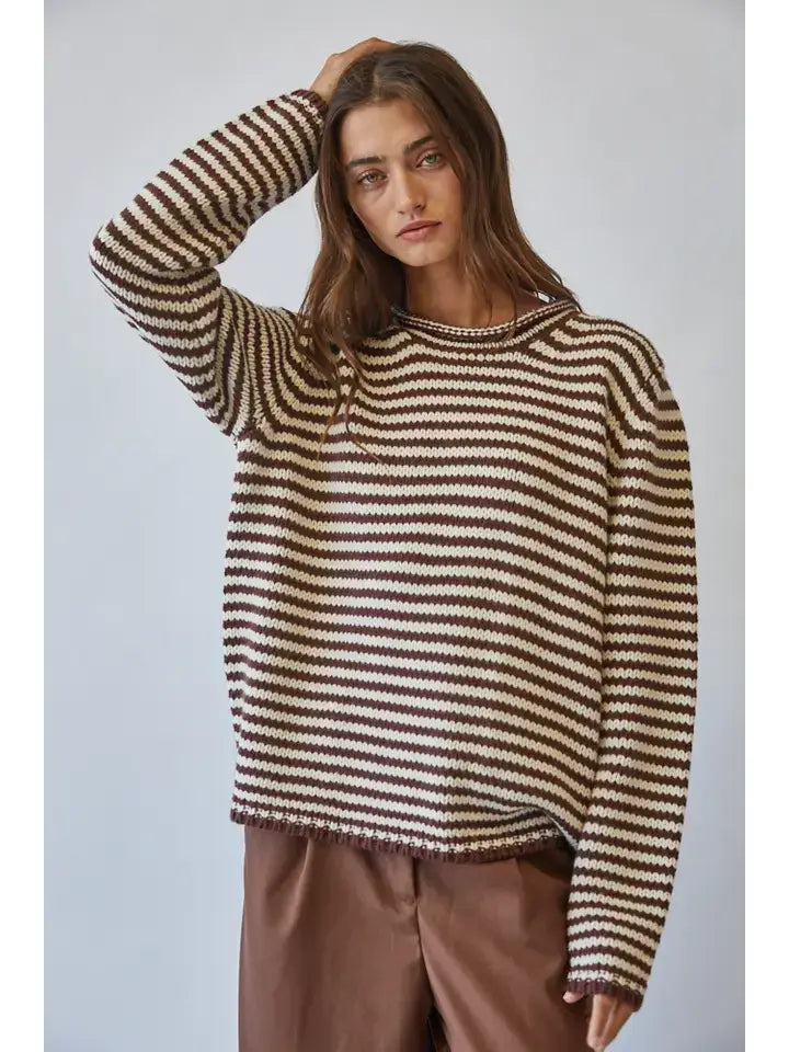 Everyday Cozy Stripe Knit Sweater