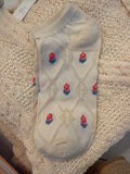 Vintage Sunflower Ankle Sock
