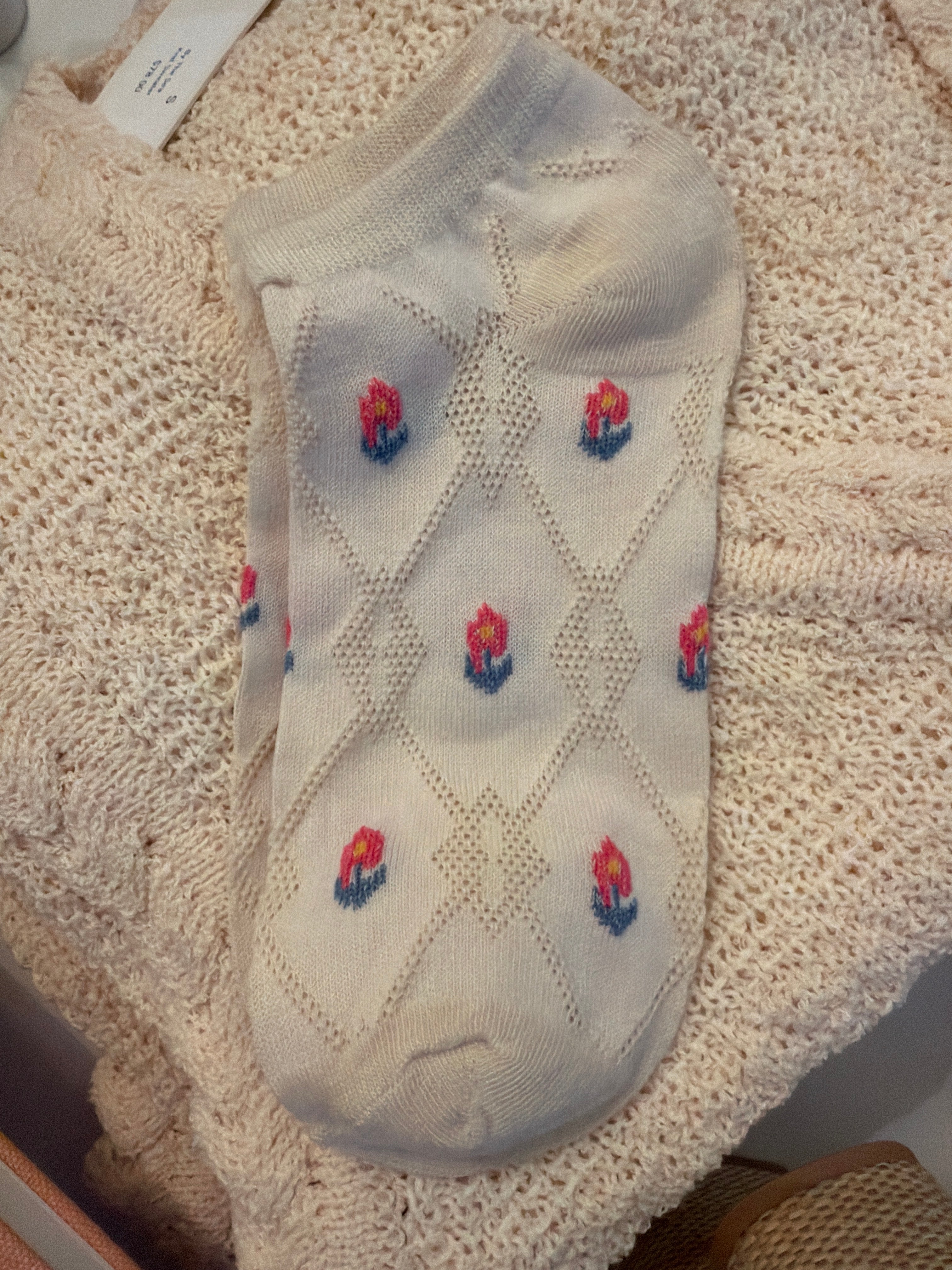 Vintage Sunflower Ankle Sock