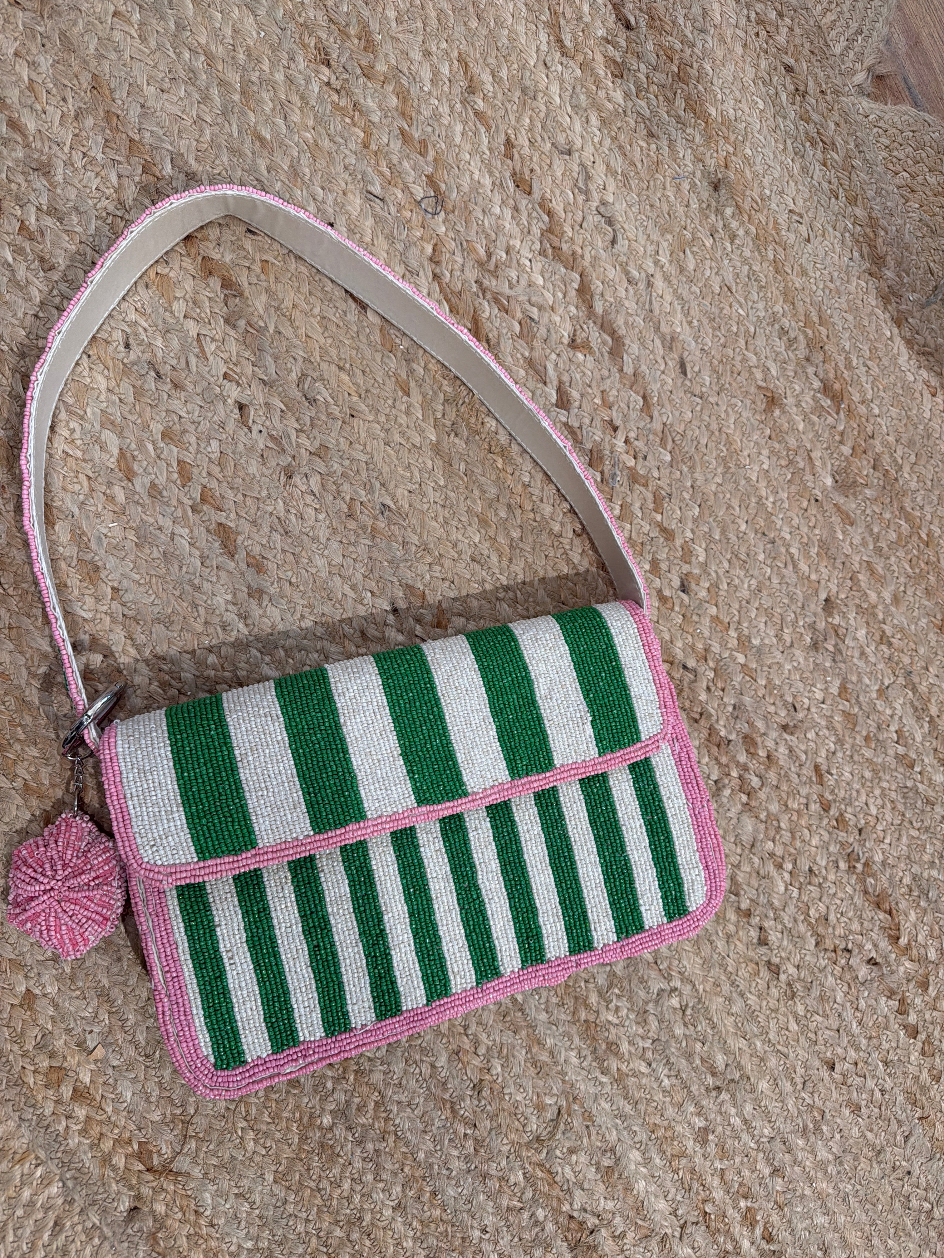 Palm Beach Beaded Bag