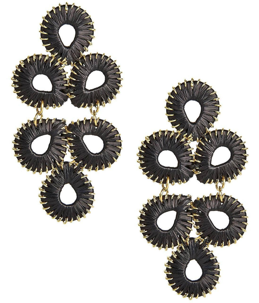 Ginger Straw  Earrings