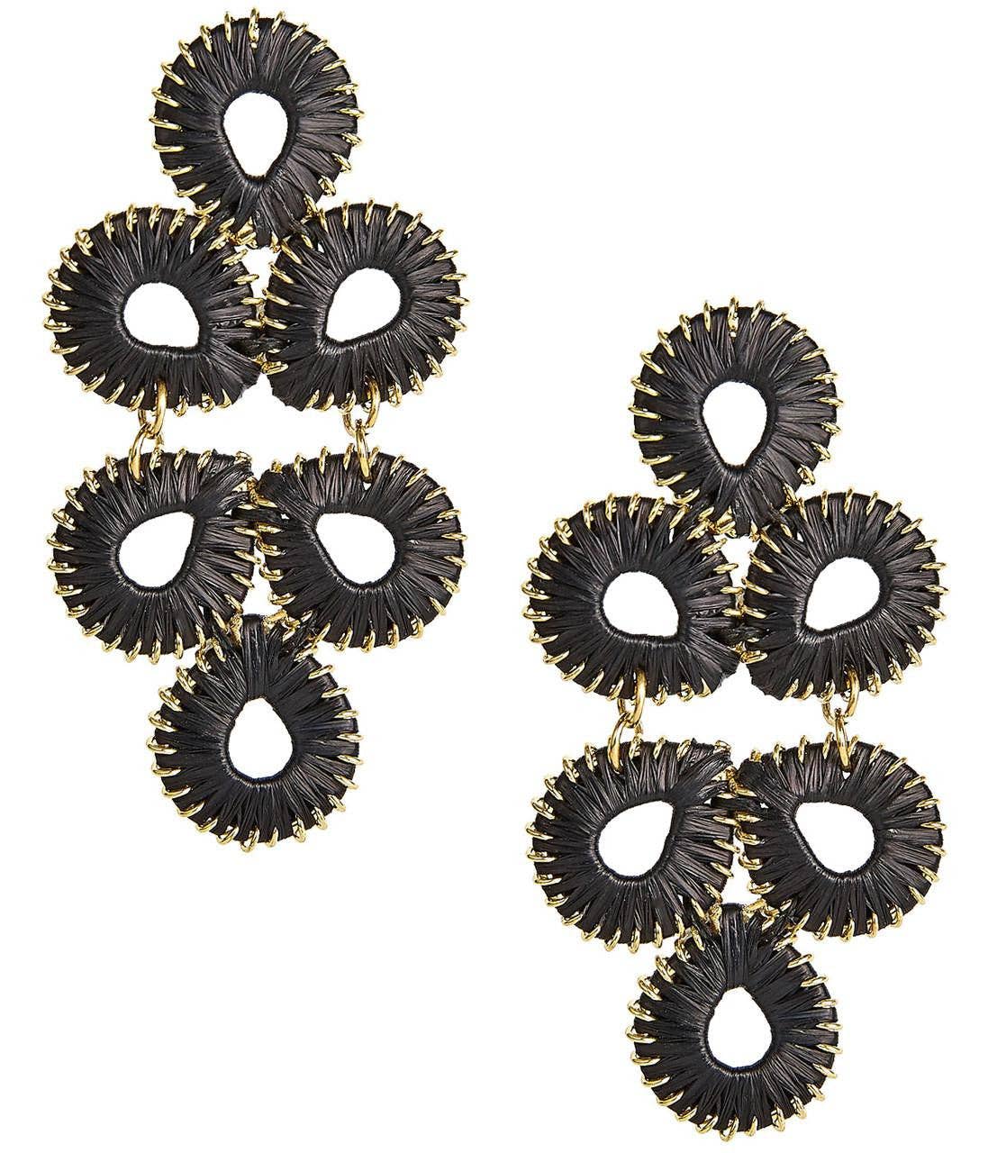 Ginger Straw  Earrings