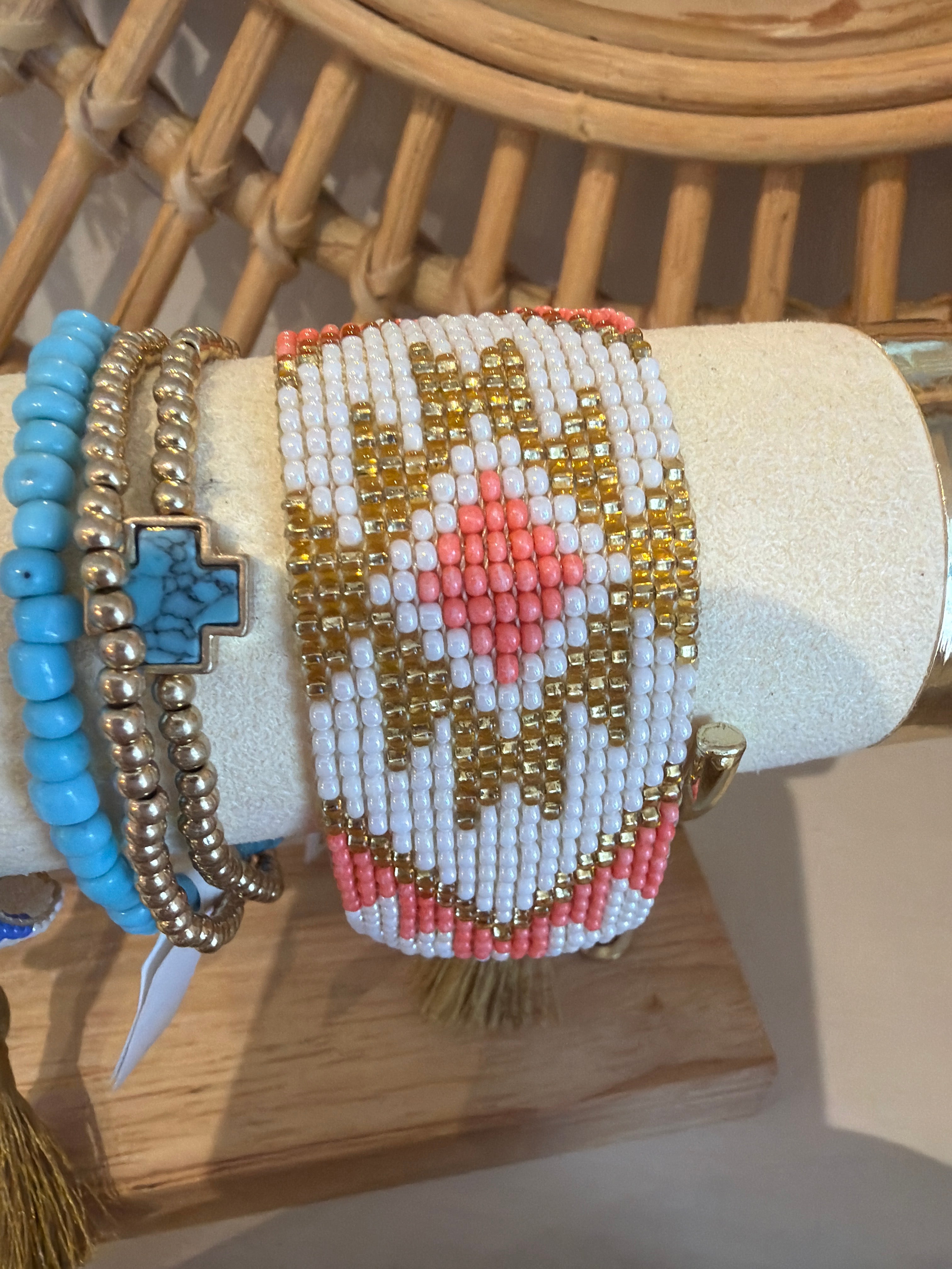 Peach Diamond Bracelet