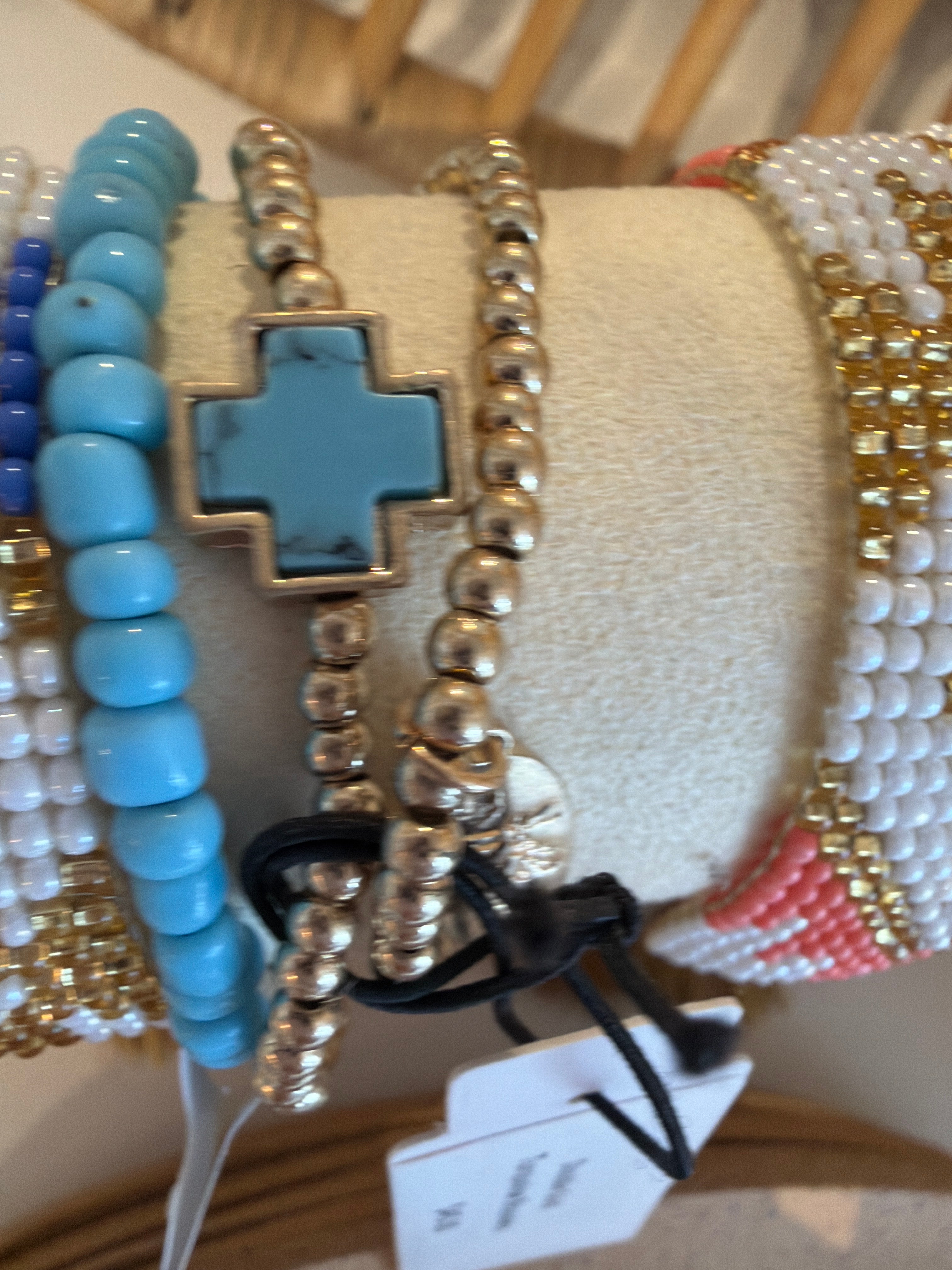 Double Gold Turquoise Bracelets