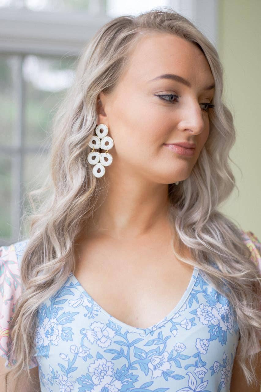 Ginger Straw  Earrings