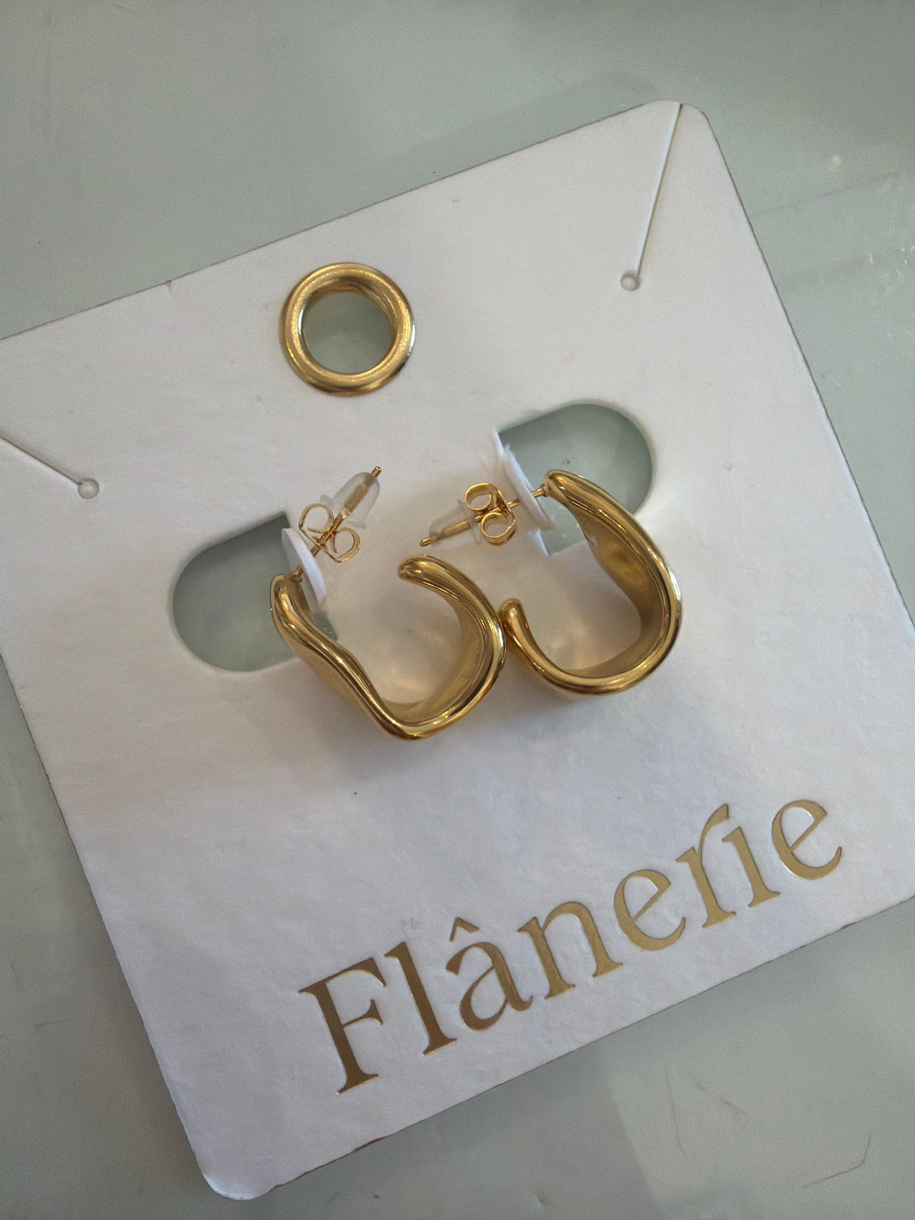 Gold Flex Hoops