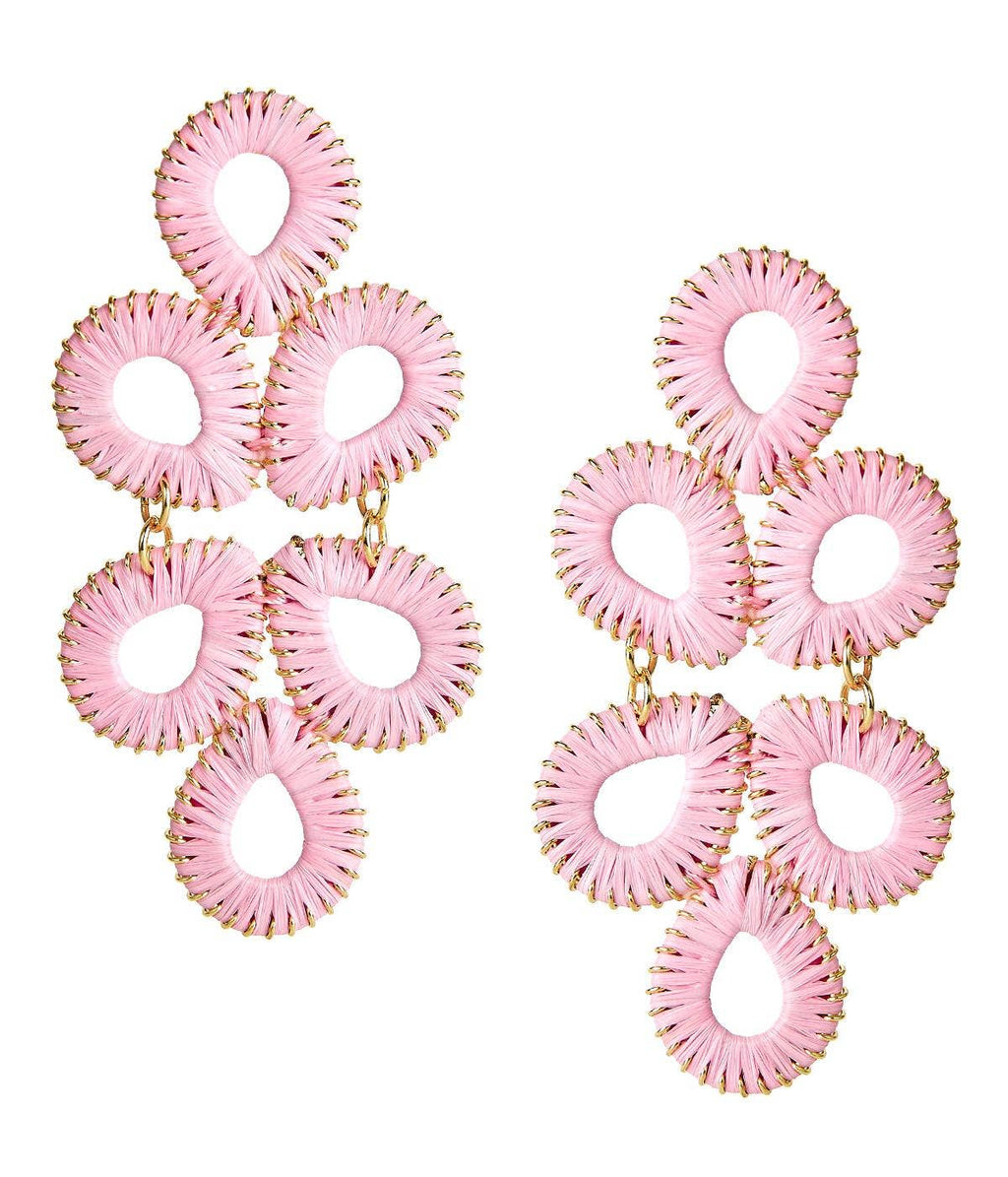Ginger Straw  Earrings