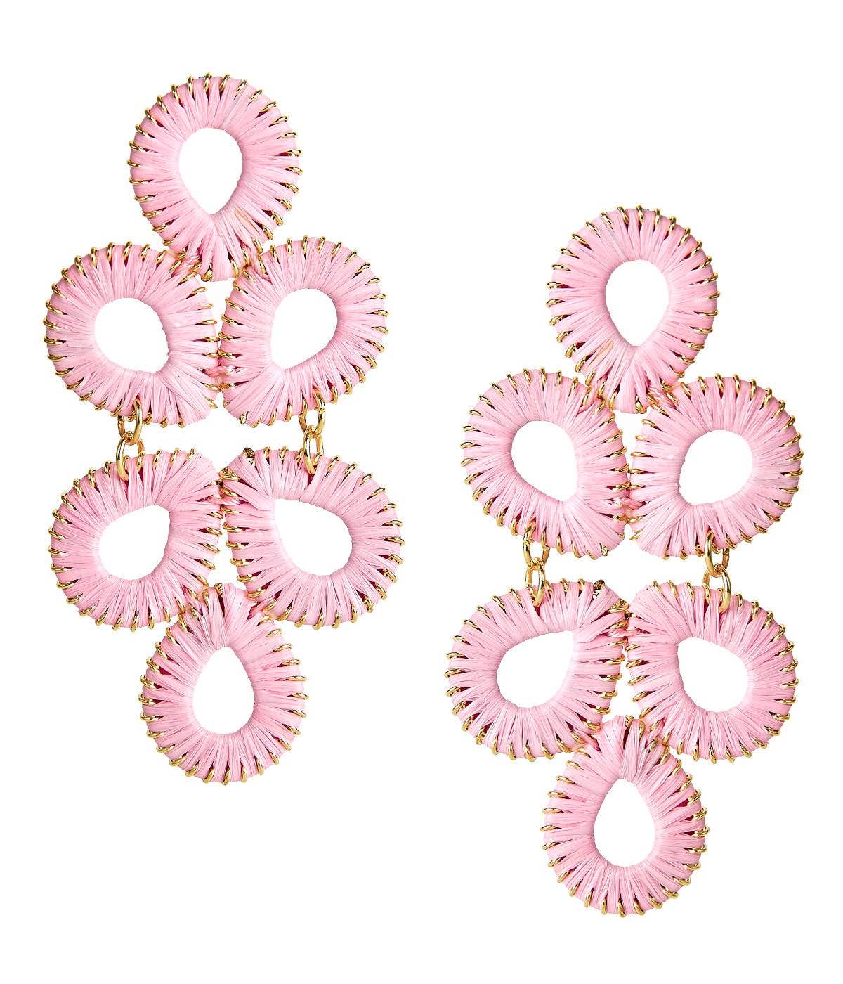 Ginger Straw  Earrings