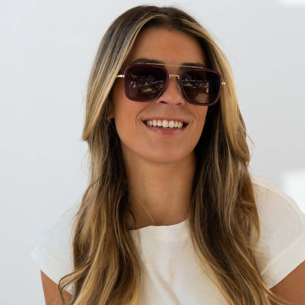 Lex Plum Polarized Sunglasses