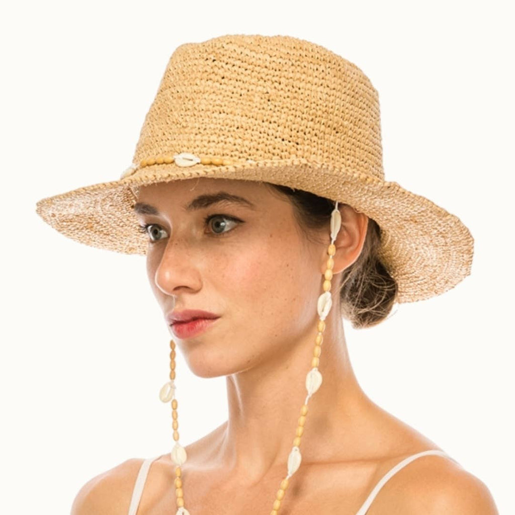 Raffia Straw Crochet Sun Hat