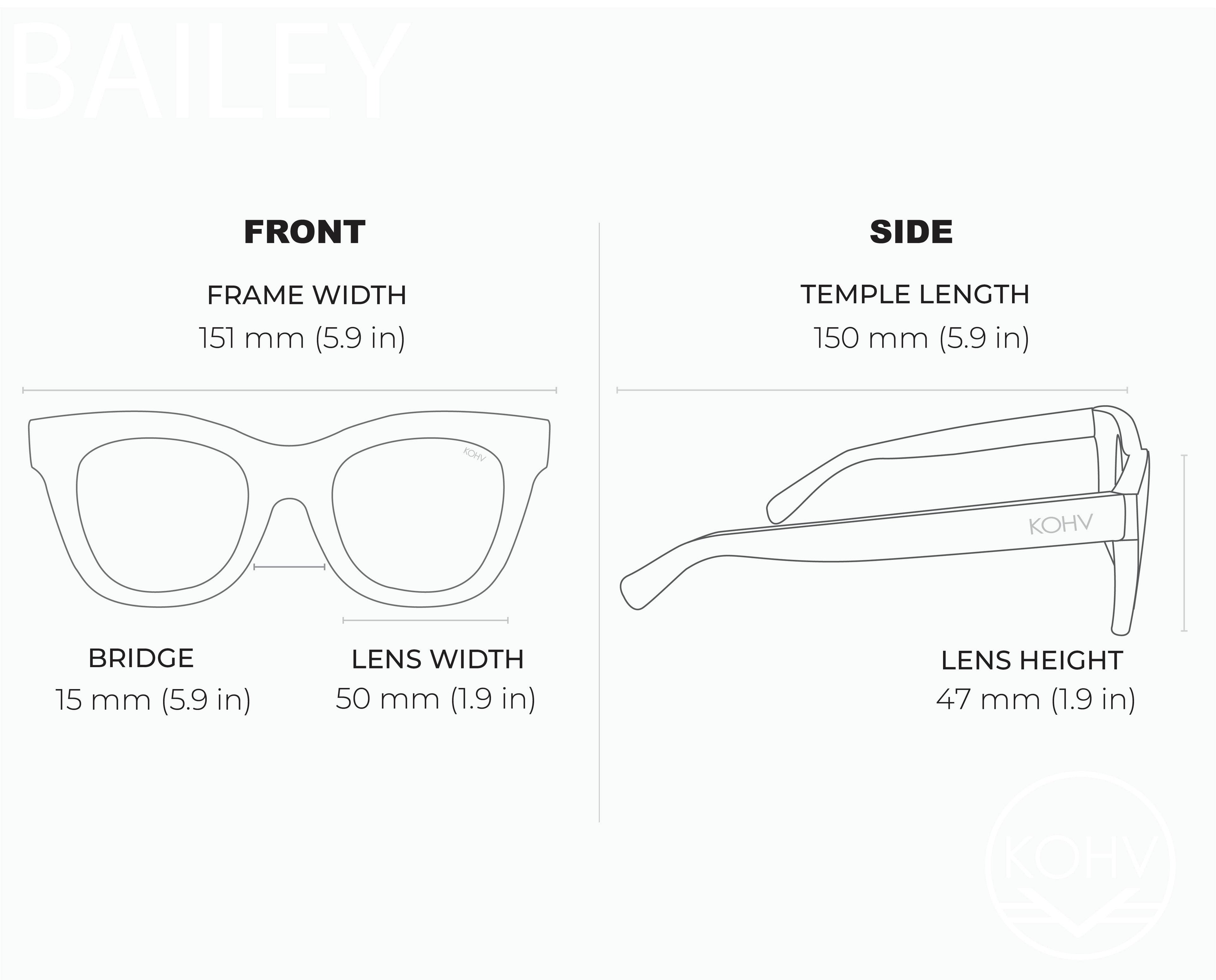 Bailey Amber Tortoise Polarized Sunglasses