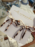 Cocoa Bow Statement Earrings