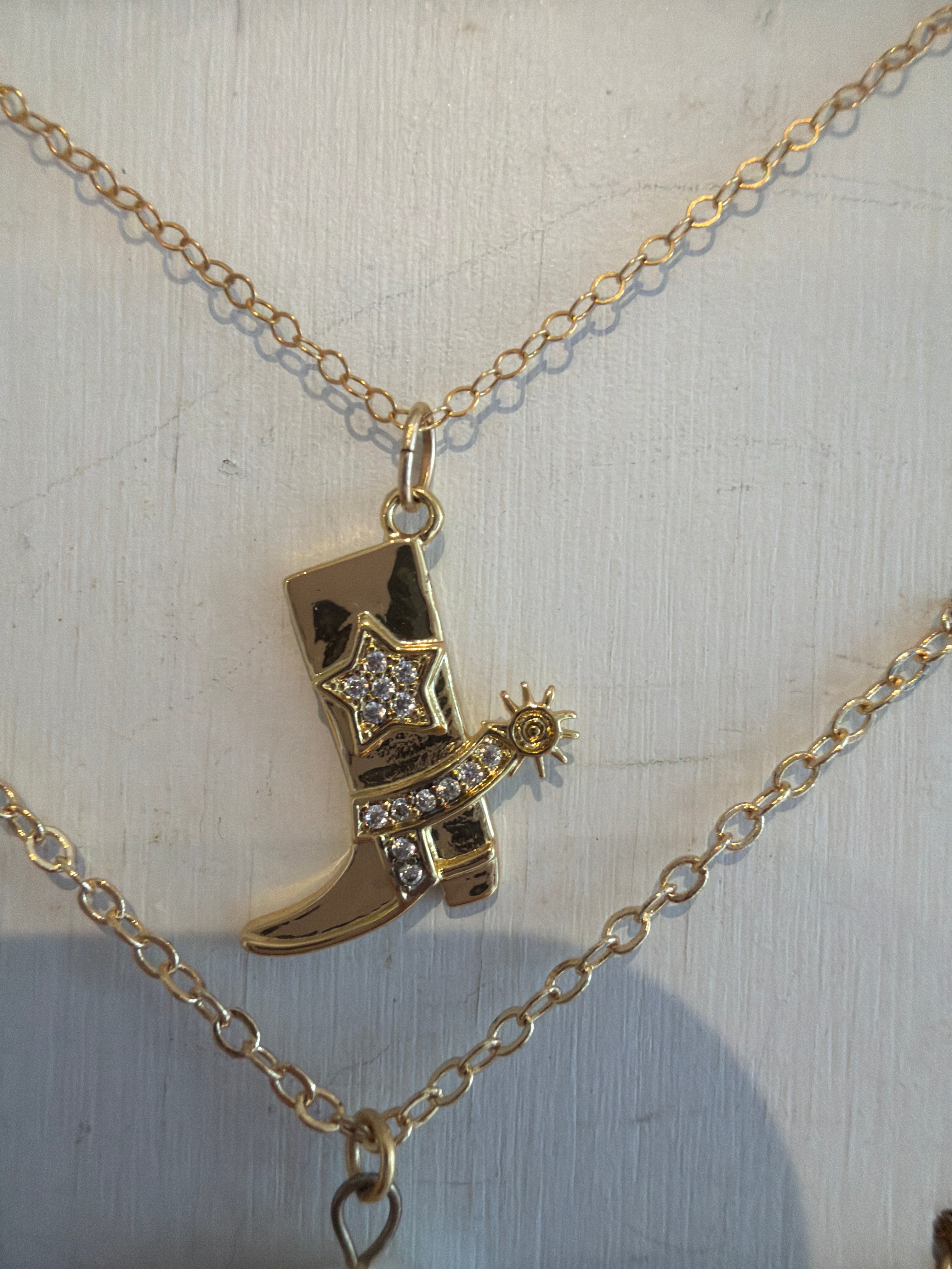 Cowboy Boot Necklace