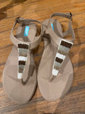 Bri Gold Beaded Sandal