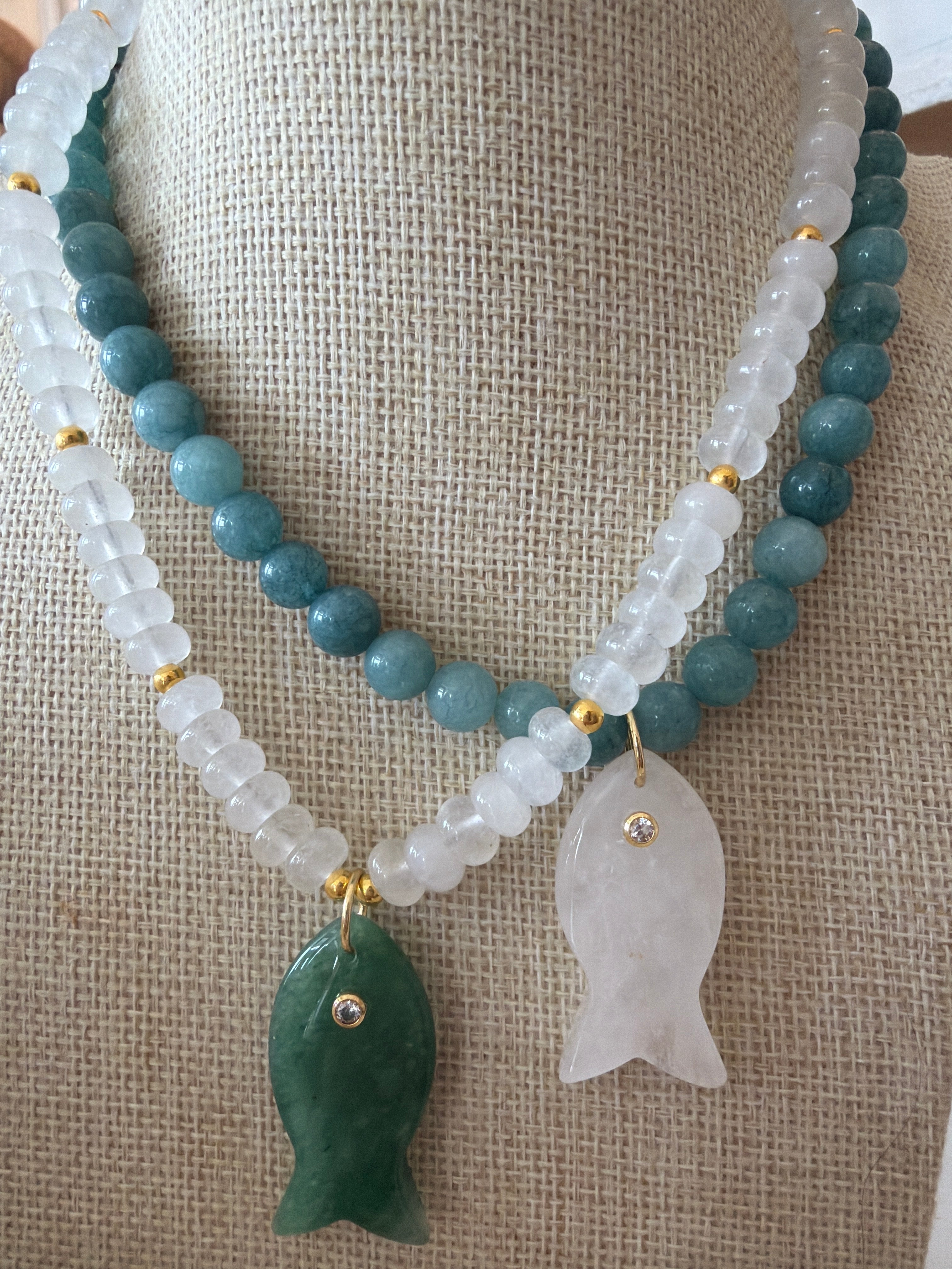 Beaded Fish Necklace