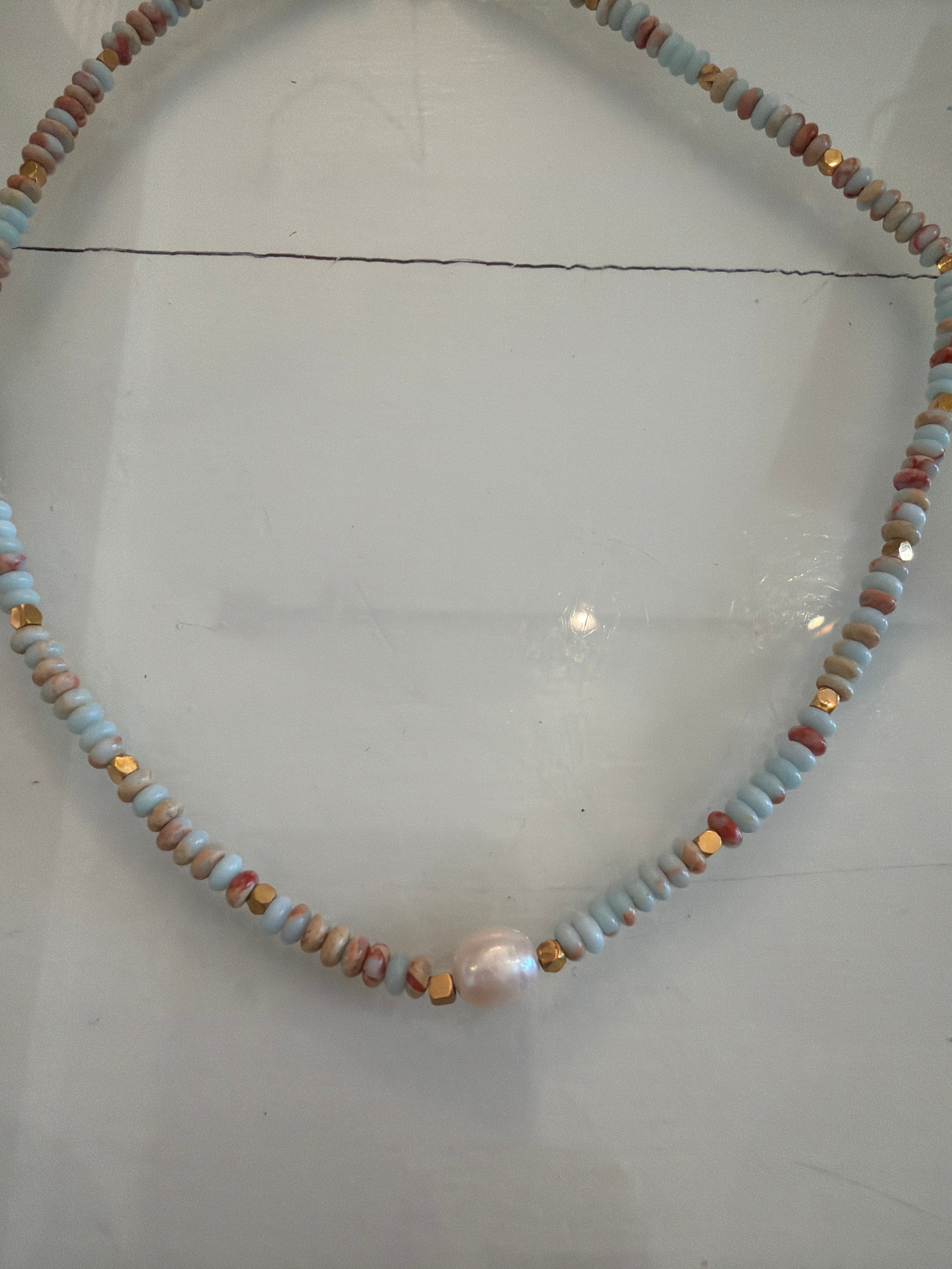 Boho Pearl Necklace