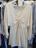 Gaia Drawstring Mini Dress