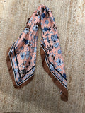 Pink Flower Scarf