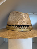 Panama Black & Gold Straw Hat