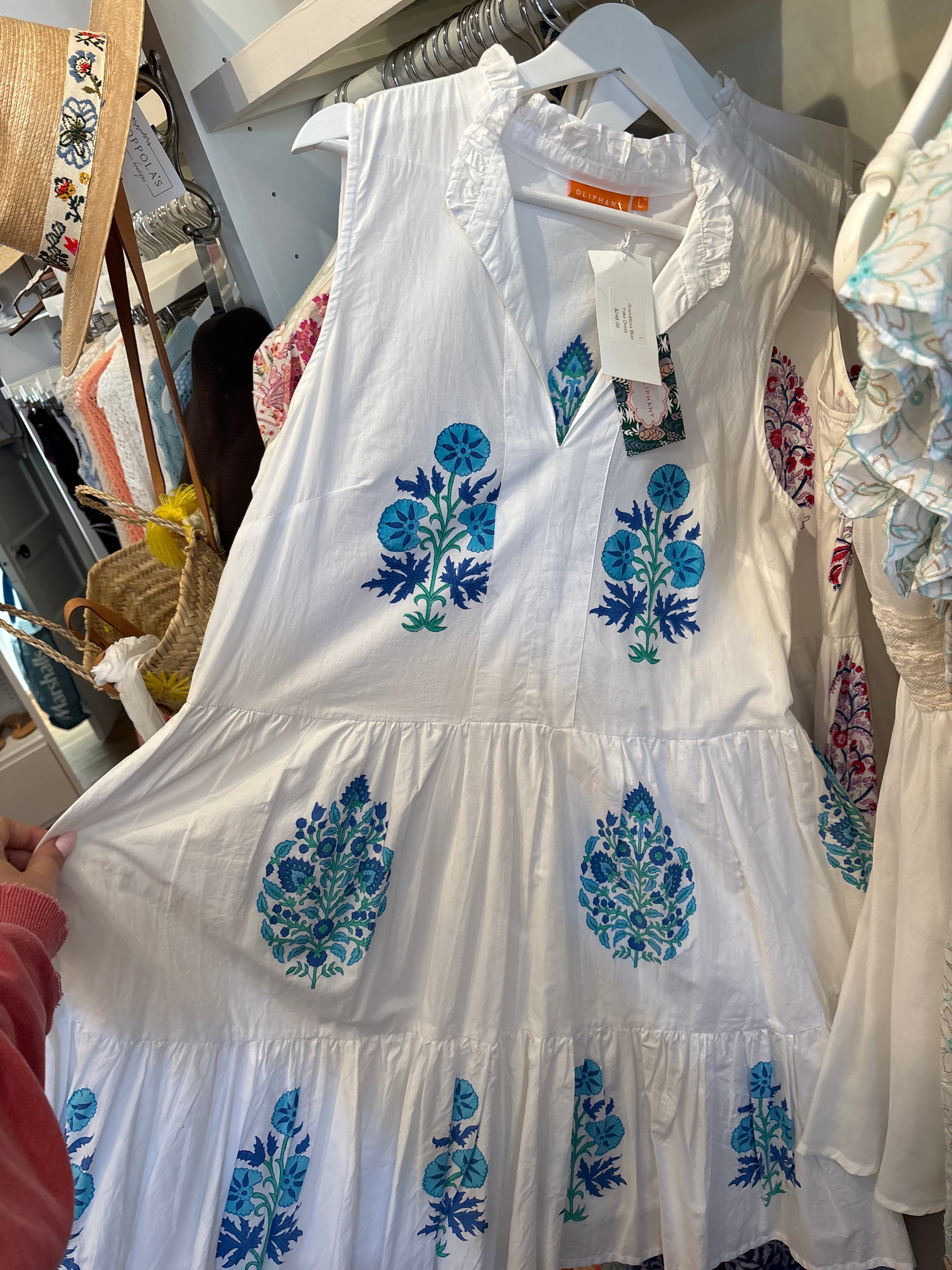 Grandiflora Blue Yoke Dress