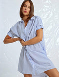 Striped Shirt Beach Dress