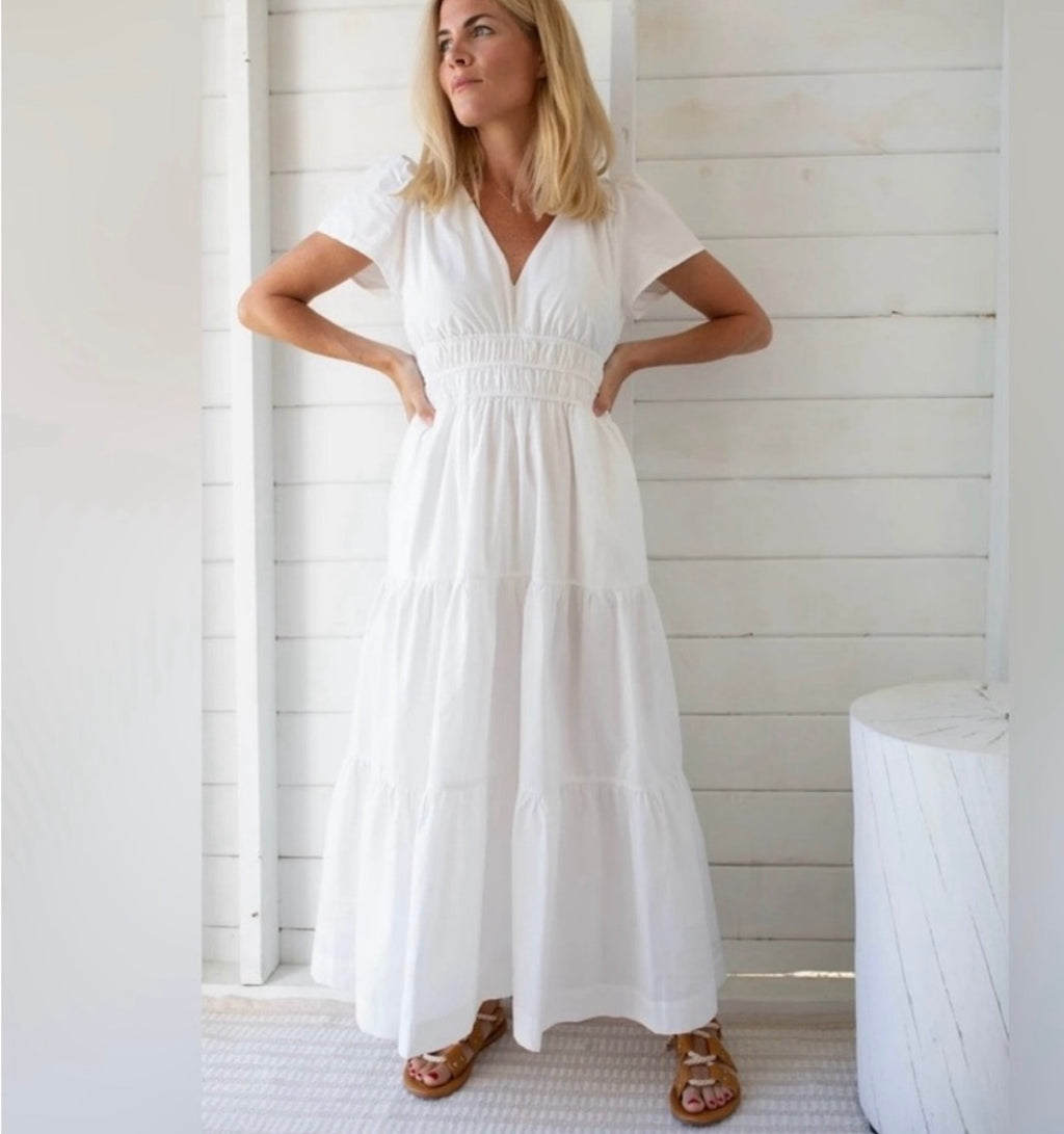 White Annabelle Maxi