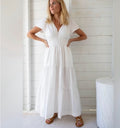 White Annabelle Maxi