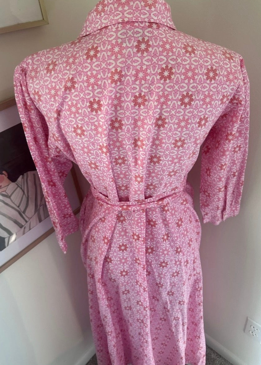 Emily Dress in Pink Azulejo