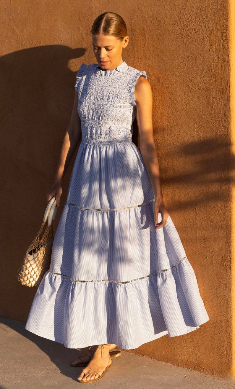 Chatham Sleeveless Smocked Maxi