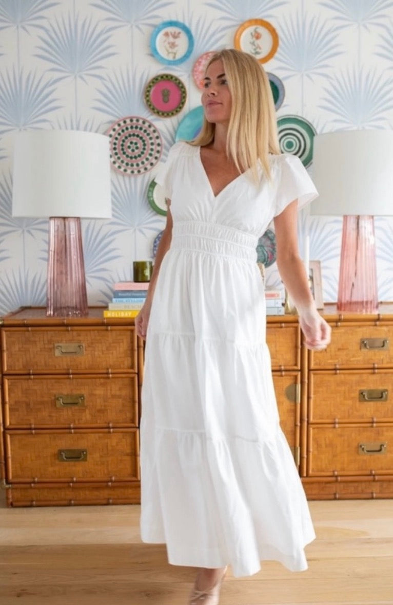 White Annabelle Maxi