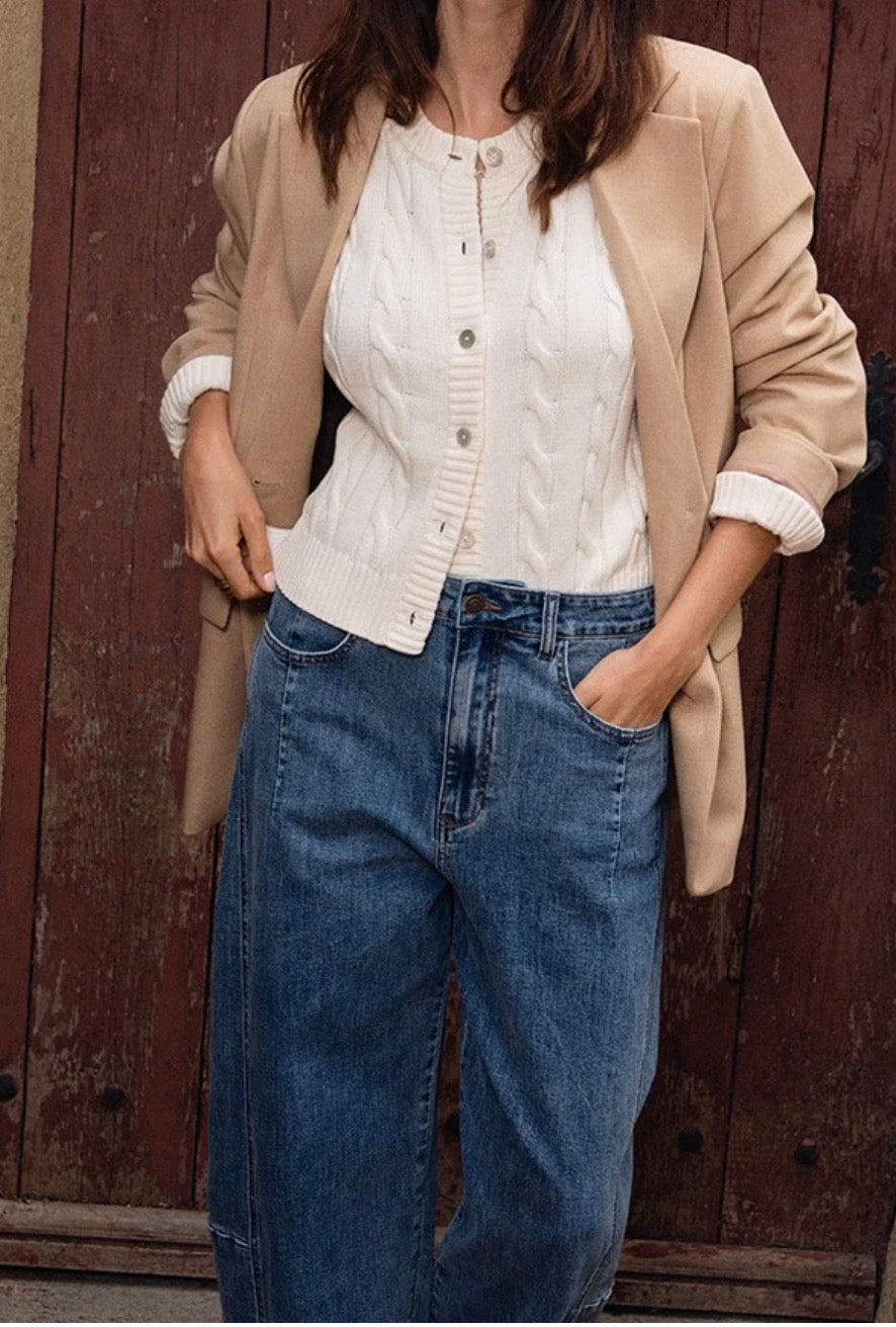 Braided Knit Cardigan