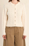 Braided Knit Cardigan