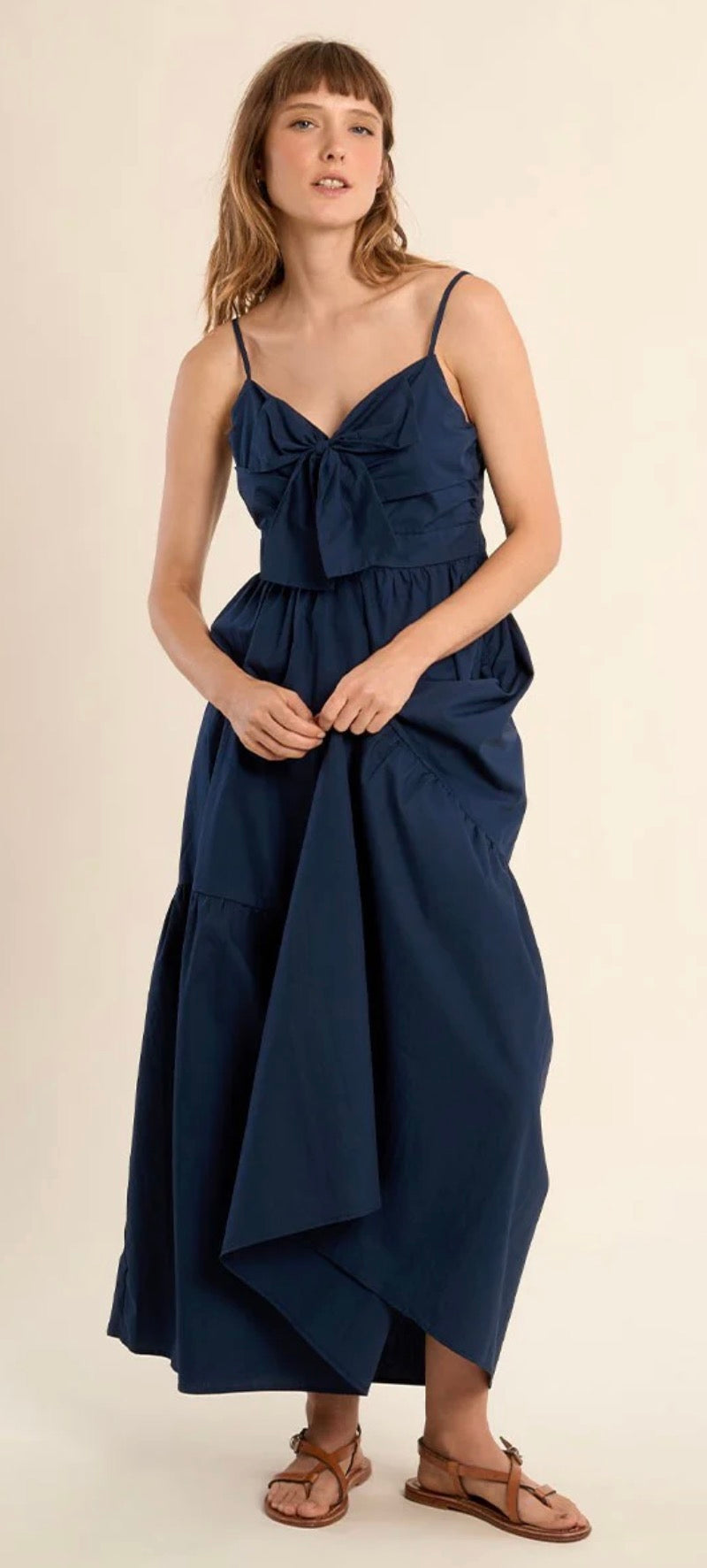 Knotted Bow Maxi Dress