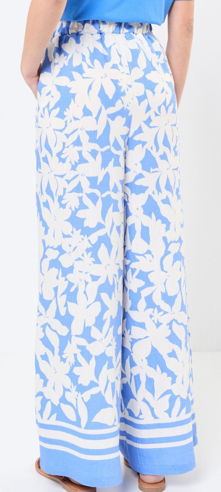 Floral Blue Holbox Pants