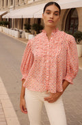 Aster Pink Ruffle Top