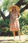 Floral Print Lily Belted Tea Dress