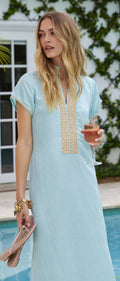 Pearl Cap Sleeve Maxi