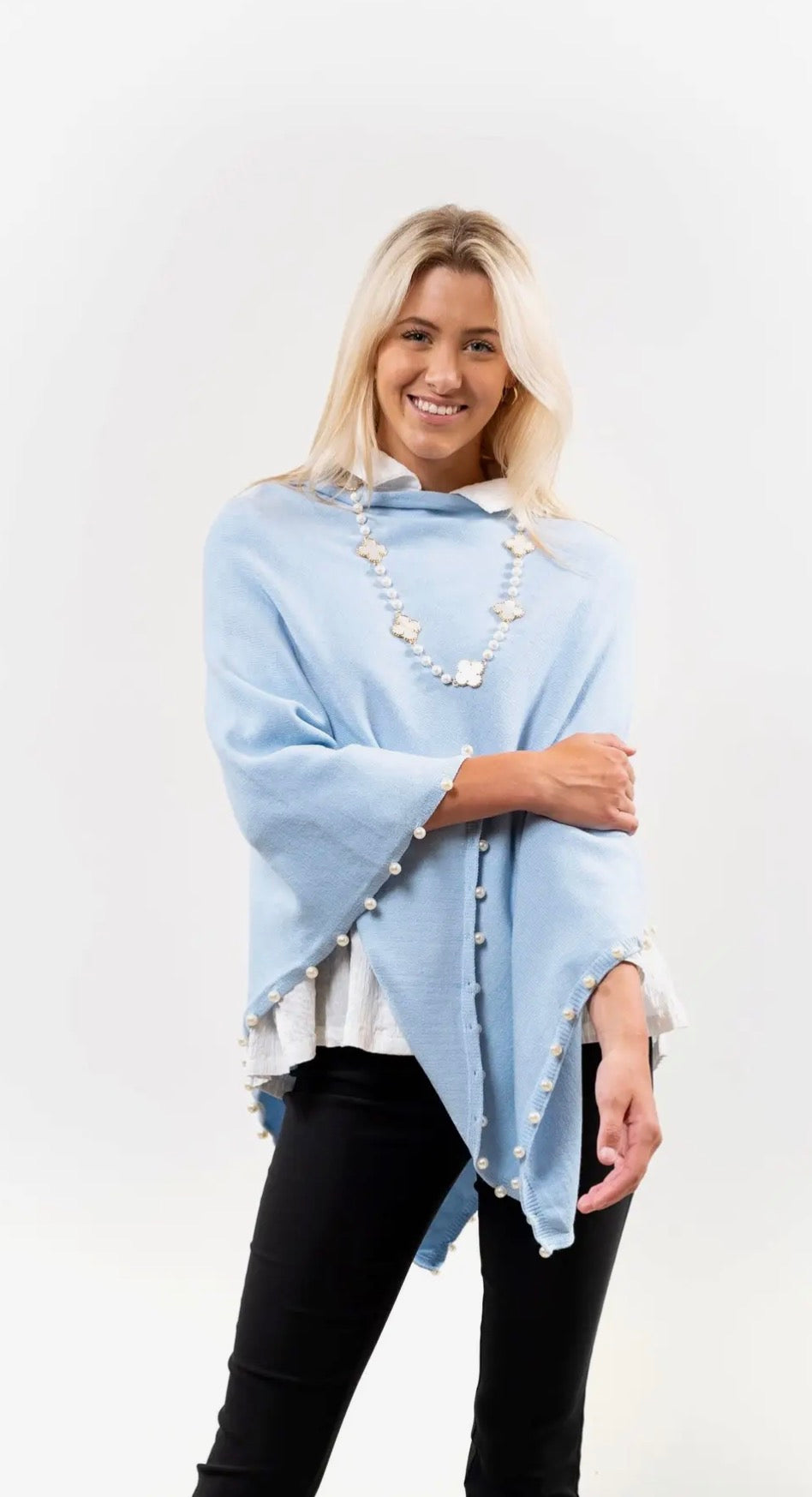 Blue Pearl Poncho