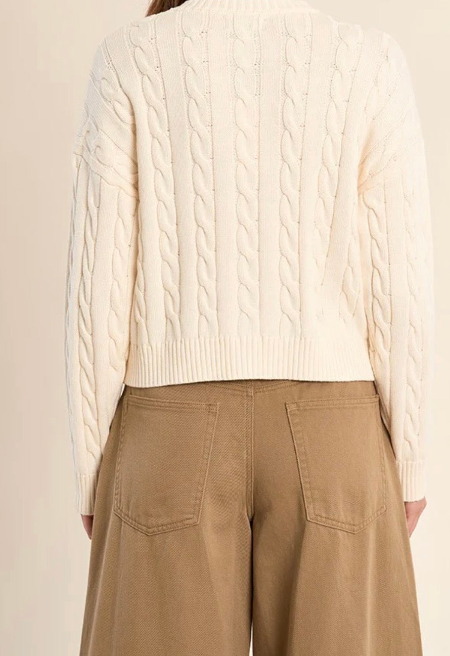 Braided Knit Cardigan