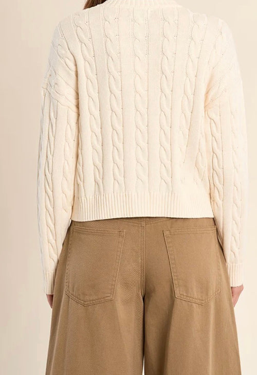 Braided Knit Cardigan