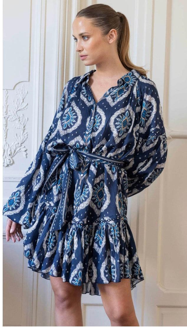 Miss June Thais Navy Mini Dress